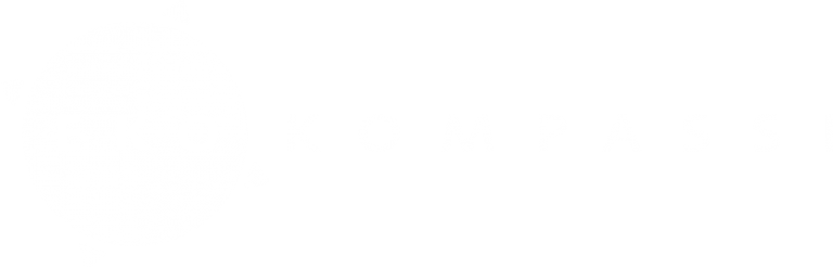 eko kompassi logo valkoinen